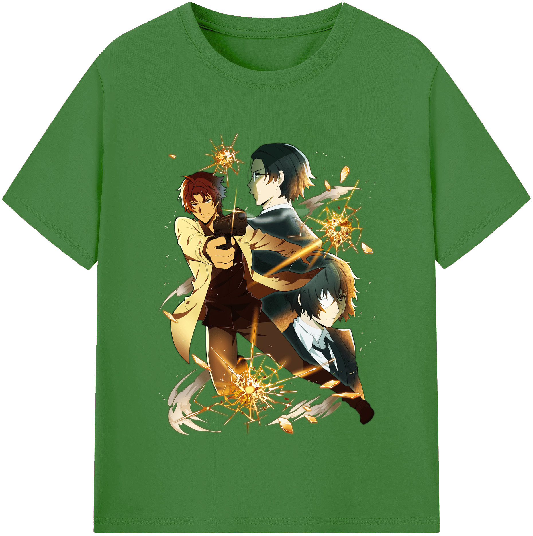 （画像用） 文豪ストレイドッグス Bungo Stray Dogs レディースカジュアルプリントTシャツ（綿100％）